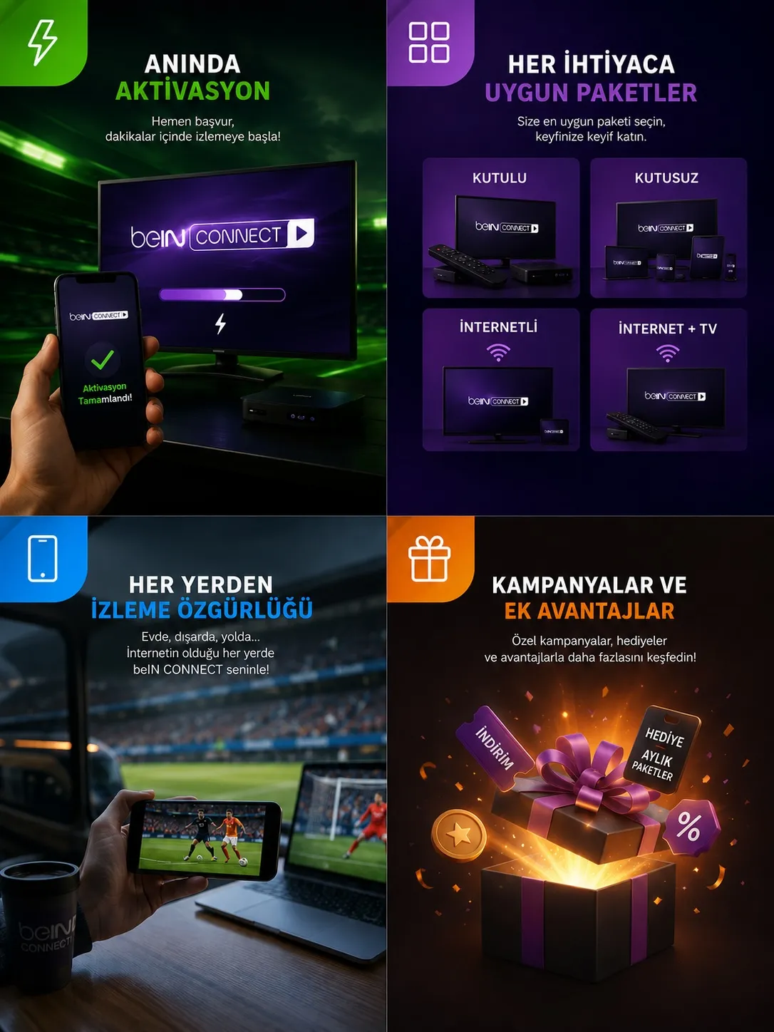 BeIN Connect özellikleri